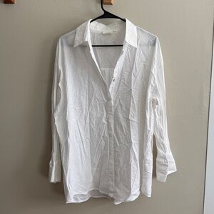 Classic White Button-Up Shirt